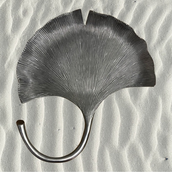 Partylite Ginkgo Pillar Holder Trinket Jewelry Dish - Picture 1 of 3